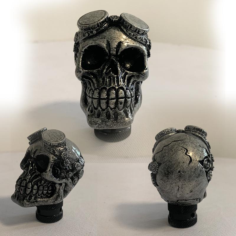 Ghost Skull Shape Head Manual Gearbox Shift Knob Big Teeth Manual Gear Stick Shifter Lever Knob for Car