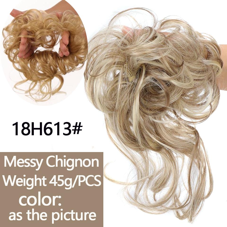 LUPU Светлые черные ленты для волос, грязные вьющиеся шиньонные булочки, синтетические резинки для волос, искусственные волосы для женщин, синтетическое наращивание волос