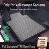 TPE Коврики для ног для Volkswagen Santana - Совместимы с новыми и старыми моделями, Коврики на пол с полным охватом