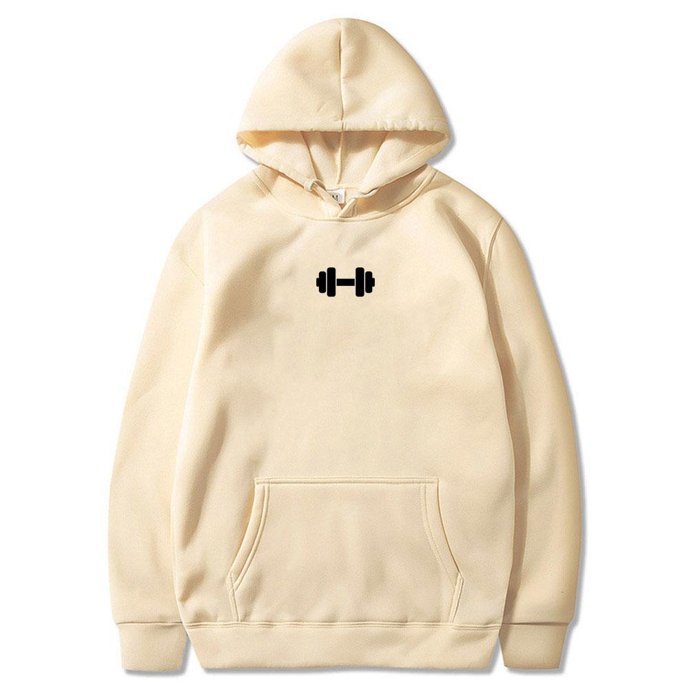Gym Logo Graphic Print Hoodie Men Women Casual Oversized Geek Fitness Sweatshirt Male Fashion Retro Long Sleeve Hooded Pullover