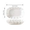Heat-resistant Ruffled Edge Serving Plate Rectangular Meal Plate Artistic Steamed Fish Plate  Soup
