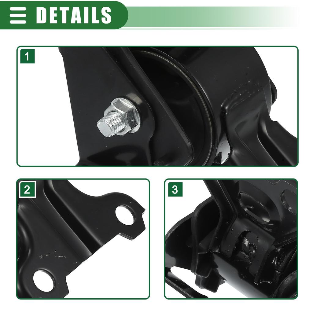 Motoforti Опора двигателя/Опора трансмиссии для Dodge Caliber 1.8L, 2.0L и 2.4L (2007-2012 гг.), Номер детали 68149266AA, Черный