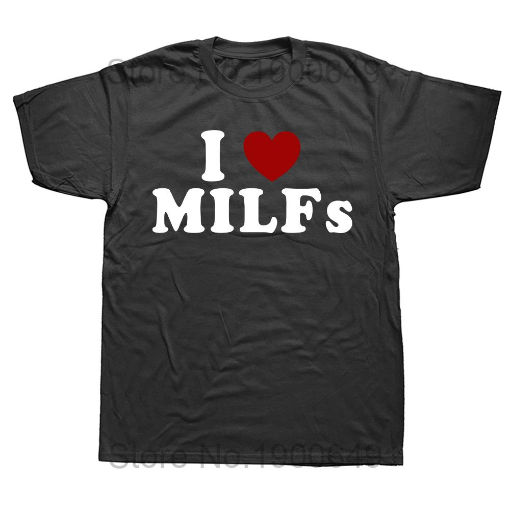 Смешные футболки 'Охотник на MILF' Летний юмор для взрослых Шутка для мужчин, которые любят MILF Уличная одежда Подарки на день рождения Футболка Мужская одежда