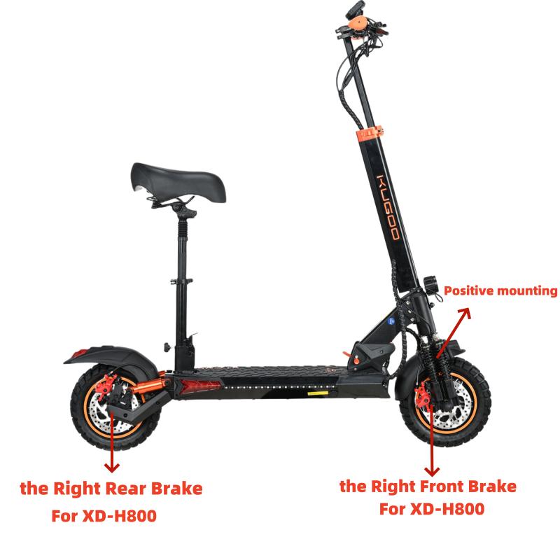 XOD Electric Bicycle Scooter Brakes XD-H800 / XD-H880 1350MM 2000MM Waterproof 2 Pin Cut Off Power Brake
