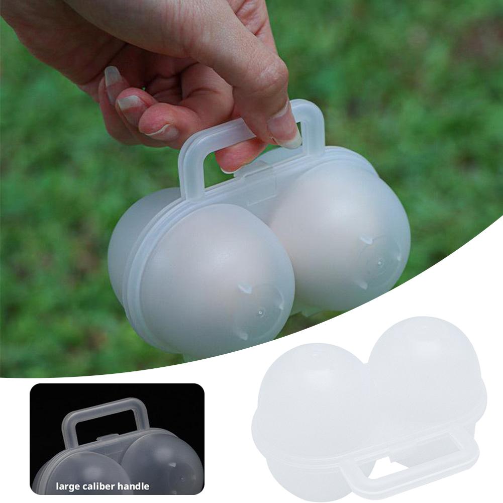 1 шт. 2-секционный уличный переносной ящик для яиц, пластиковый лоток для яиц, холодильник, ящик для хранения яиц, амортизирующий и устойчивый к падению, загрузчик яиц