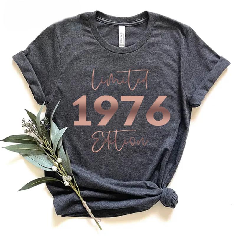 Comfort Colors 50th Birthday Unisexs Tshirt Born In 1970 To 1979 Limited Edition Tshirts Birthday Gift For Unisex Vintage Top