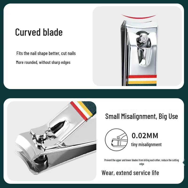 Премиальный маникюрный набор из 19 предметов из нержавеющей стали с кусачками для ногтей «Орлиный клюв»