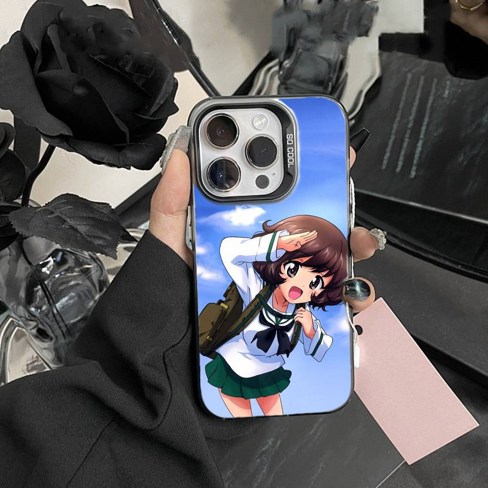 Чехол для телефона G-GIRLS и P-PANZER для iPhone 17,16,15,14,13,12,Pro MAX Черный Матовый Ударопрочный Чехол