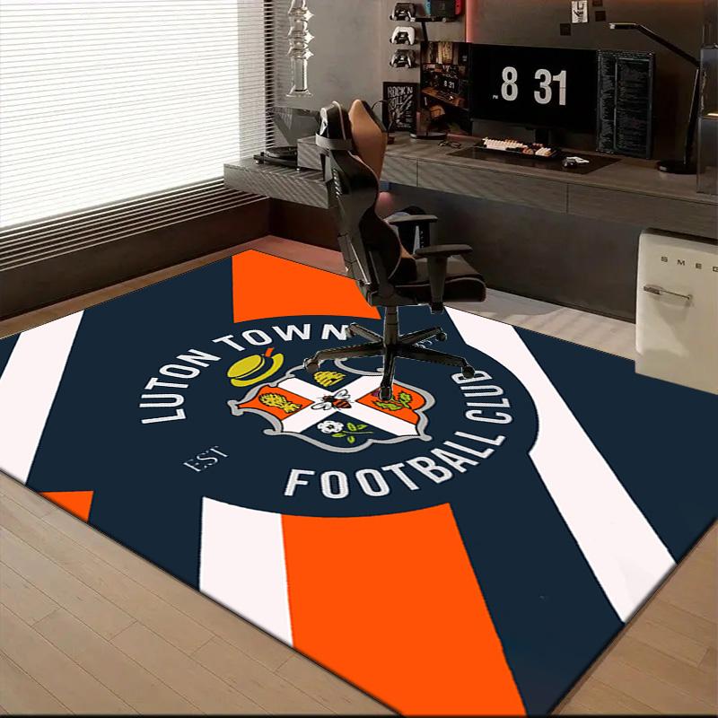 Town Football Club Printed Office Carpet Chair Cushion Entryway Rug, Rugs for Living Room, Bedroom Christmas gifts