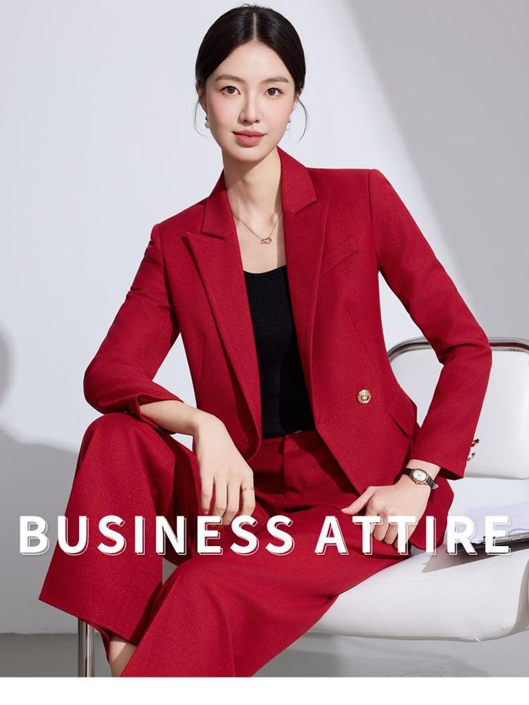 Элегантный женский костюм-блейзер с длинным рукавом: Современный, Роскошный, Стройнящий, Повседневный, Идеальный для Рабочего места или Проведения Мероприятий.