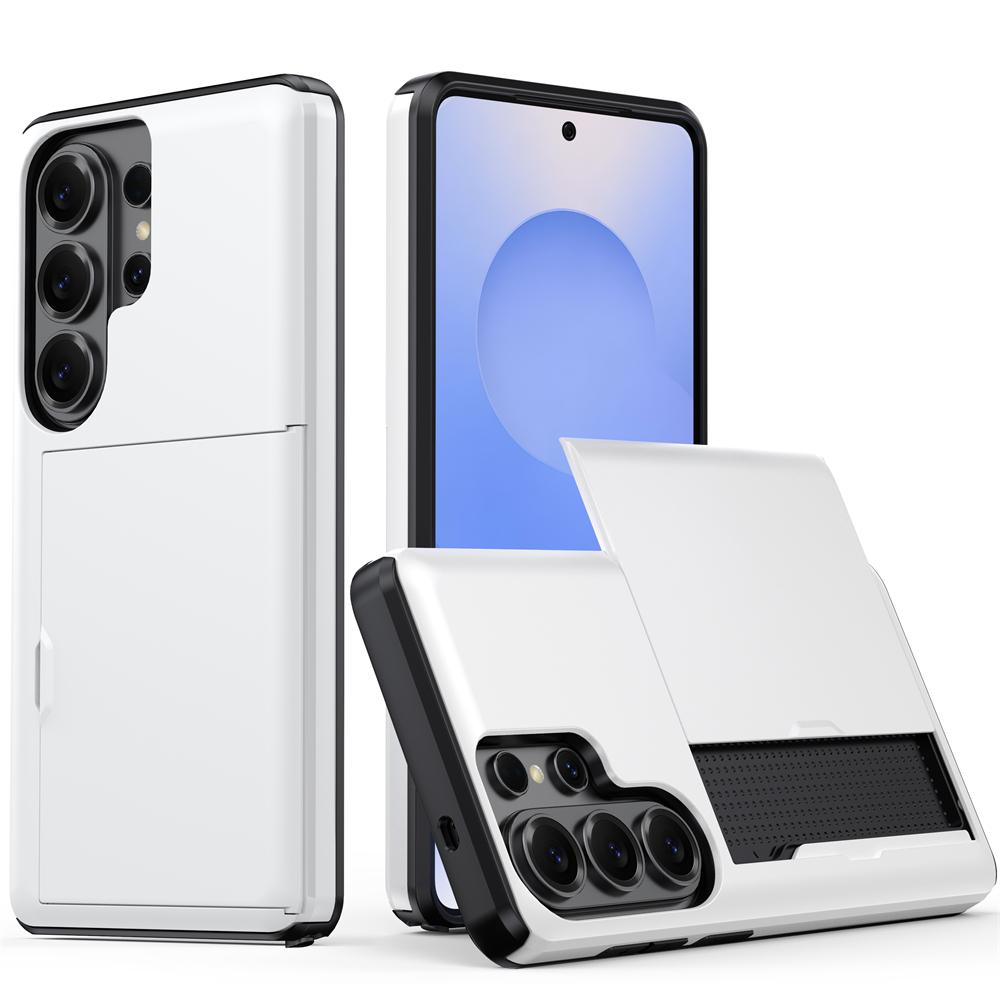 Военный кошелек Слот для кредитной карты Задний сдвижной чехол OTT-BOX Для Samsung S26 Ultra S25 S24 S23 S22 Plus Бронированный ударопрочный жесткий чехол