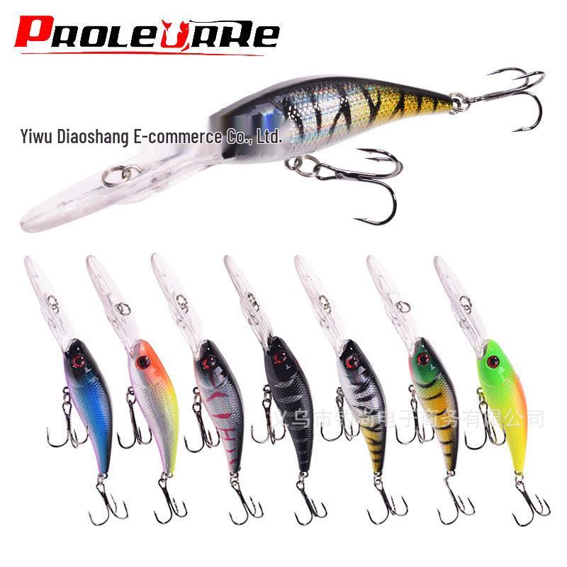 Набор воблеров Bionic Minnow для глубоководной рыбалки - Плавающий твердый искусственный воблер для дальнего заброса