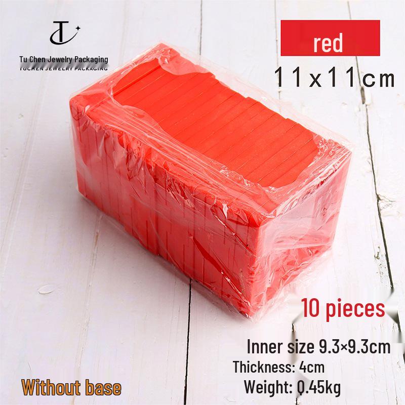 Красная шкатулка для демонстрации и хранения ювелирных изделий для серег и подвесок