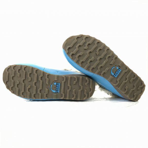 Sorel Водонепроницаемые сноубутсы с мехом, небесно-голубые, 23.5(ИСПОЛЬЗОВАЛ)