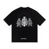 W365 CHROME HEARTS Summer New High Quality Cotton Round Neck Loose Large Size Men's and Women's T-shirt Couple T-shirt