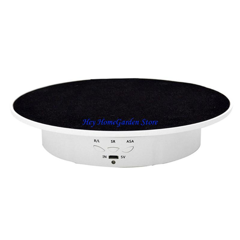 652F 3 Скорости Электрический Вращающийся Стенд Дисплей Держатели для Украшений Питание от Батарей/USB Вращающийся Стенд Дисплей