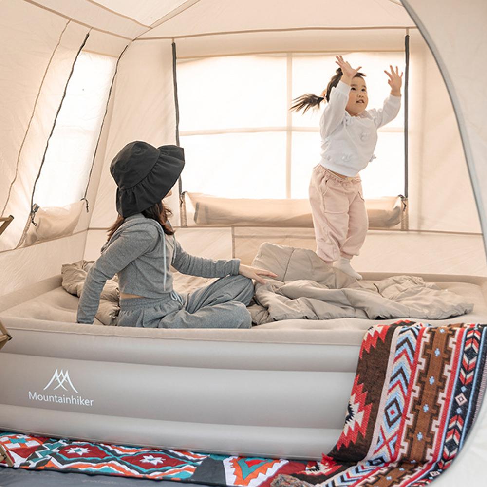 Надувная кровать для кемпинга, пикника, самостоятельного вождения, для путешествий, портативный мягкий надувной матрас, высокий
