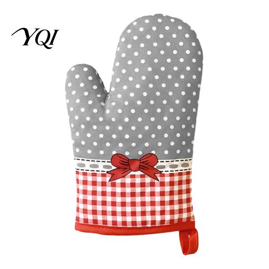 Professional Baking Accessories for Home Oven Mitts, Heat Resistant Kitchen Gloves Women, 100% Cotton Anti Reusable Cooking Mitts Scald Non-Slip