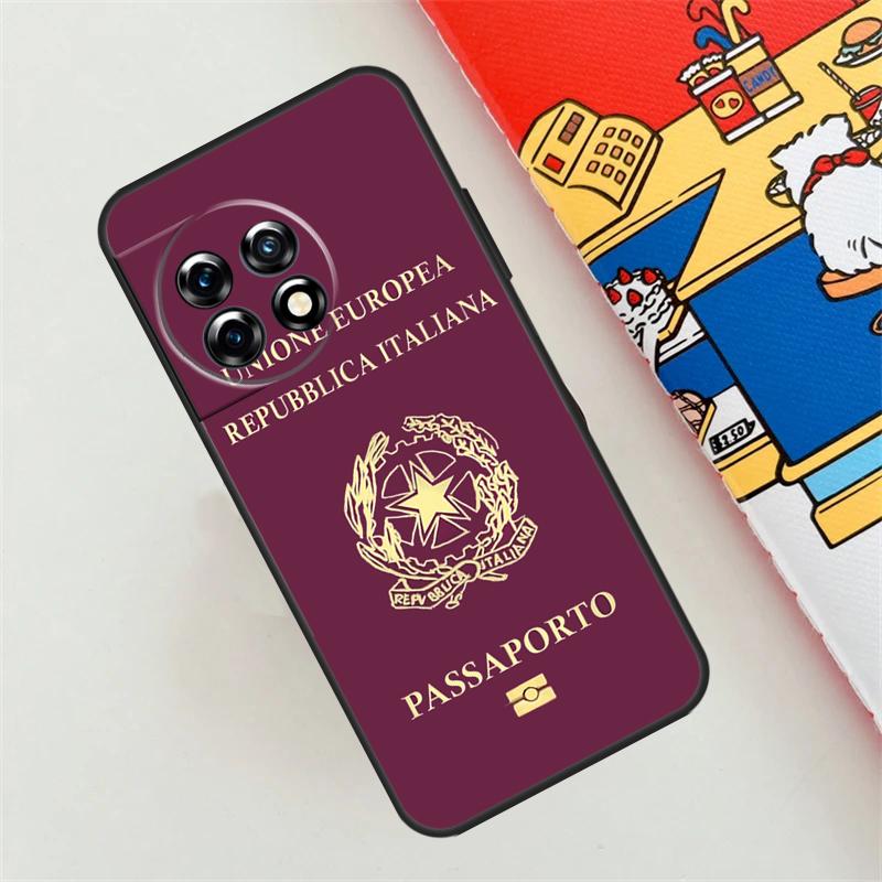 German Italian French Passport Case For OnePlus 10T 8T 12R 10R 9R 12 11 10 9 Pro Nord CE 4 2 Lite N10 N20 N30 Nord 3 Cover