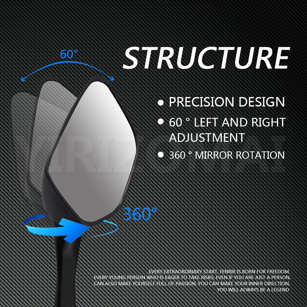 2 Pcs Motorcycle Side Mirror Black Plastic Rearview Mirror for Yamaha XMAX 300 400 125 250 2017 2018 Motorcycle