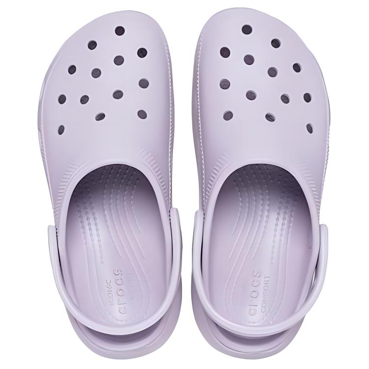 Crocs Классические клоги на платформе Клоги 4,1 см Женские Туманно-лиловый