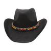 Этнический Стиль Западная Ковбойская Шляпа Высококачественная Повседневная Шляпа Шляпа для Выступлений Летняя Соломенная Шляпа