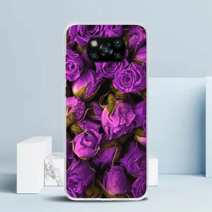 Purple Lavender Flowers Phone Case For Xiaomi Poco F7 Ultra X5 X6 X7 Pro M7 Redmi 15C 15 13C 13 12C 12 10C 10 10A 9 9C 9A 9T Cov