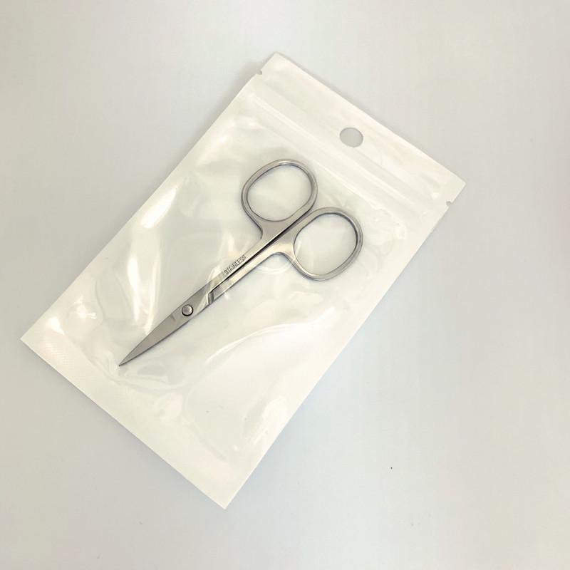 Stainless Steel Eyelash and Eyebrow Trimming Scissors - Multifunctional, Portable Beauty Tool