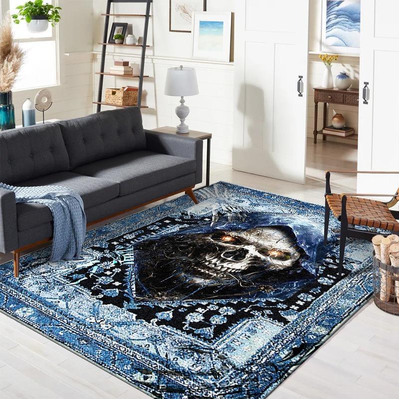Creative Persian Skull Decoration Carpet Living Room Cartoon Anime Full Carpet Thickened and Stainproof Personality Fashionable