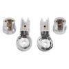 Chrome Shower Screen Hinges Elegant Bathroom D cor Accessory Robust Material Construction Simple Installation Brackets