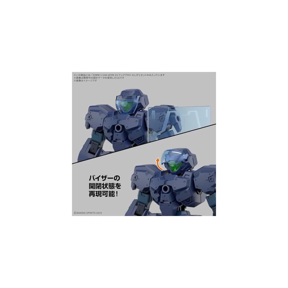 Bandai Spirits 30MM eEXM-23 Tech Proto 01 Пластиковая модель-конструктор с цветовой кодировкой, масштаб 1/144