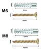 New Self Tapping Metal Expansion Tube Nails Serrated Metal Wall Screws Fasteners Bolt Concrete Wall