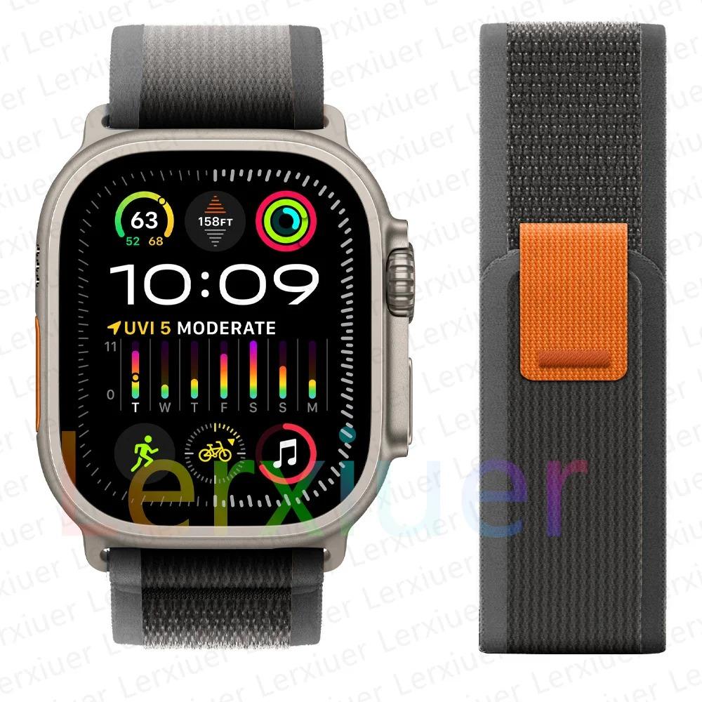 Ремешки для Apple Watch ultra2 ремешок 49мм 46мм 42мм 44мм 40мм 45мм 41мм Trail loop браслет correa iwatch series se 3 7 8 9 10 11