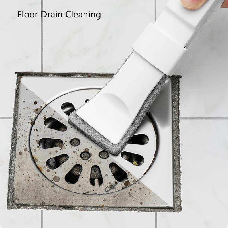 Small Space Scrubbers Crevices Brush NonAbrasive Cleaning Tool For Stubborn Grime In Tile Corner Drain Openings Tight Gaps