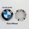 For BMW M E46 E90 E60 Car Sticker 4Pcs 56mm 68mm Car Wheel Hub Center Caps Corrosion Resistant Rim Hub Cover Emblems Auto Exterior Parts For BMW new