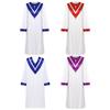 Unisex Adult S-3XL Choir Performance Gown Church Chorus Robe with V-Shape Stole for Women Men