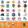 100 Small Size 4Cm Small Fresh American Mix And Match Stickers Vinyl Waterproof Temu Stickers