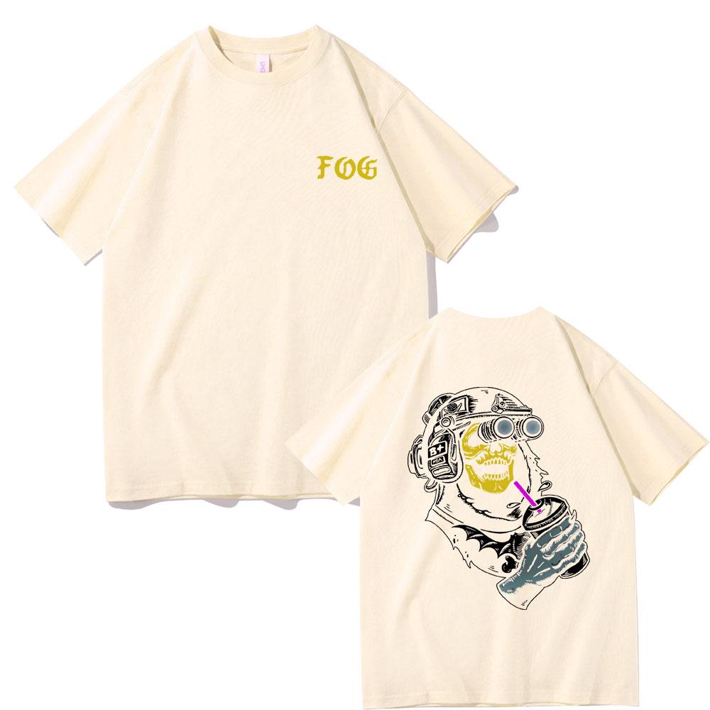 Футболка Forward Observations Group с готическим принтом скелета, мужская модная черная футболка с коротким рукавом в винтажном стиле