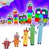 Numberblocks Красочные Строительные Блоки Милые Трансформируемые Фигурки Для Детских Игр
