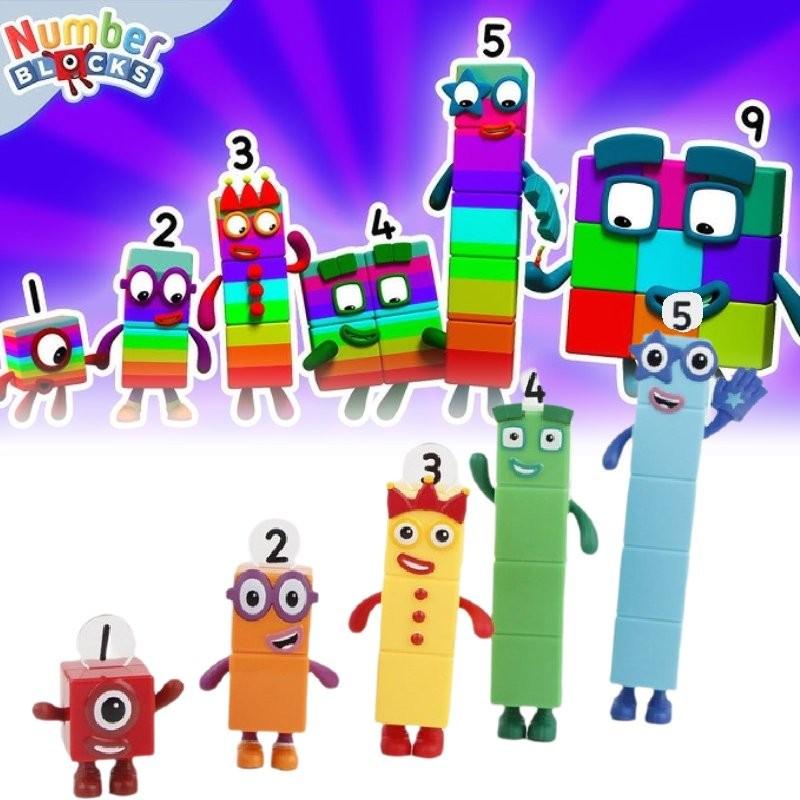 Numberblocks Красочные Строительные Блоки Милые Трансформируемые Фигурки Для Детских Игр