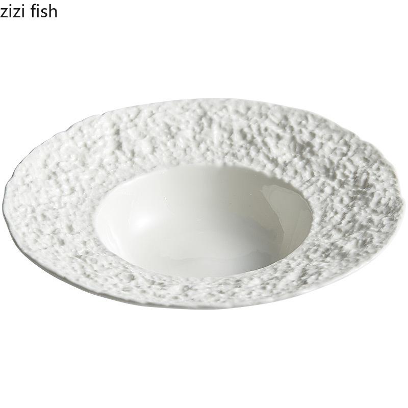 Molecular Cuisine Ceramic Dinner Plates Soup Basin Cooking Dishes Home Kitchen Cutlery Pasta Steak Plate Snack Dessert Tray