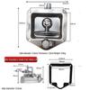 T-Handle Stainless Steel Folding Cabinet Lock for Vehicles