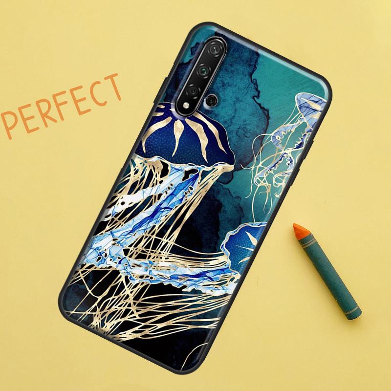 Чехол Magic Jellyfish для Huawei Nova 12s 11i 7i 8i 12i Y73 Y70 Y90 Y60 Y72 Y61 Y91 9 10 SE P40 Lite P30 Pro