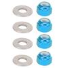 Wheel Hex Lock Nut Fit for Wltoys 1 14 144001 RC Car Upgrade AccessoryBlue A949 49R