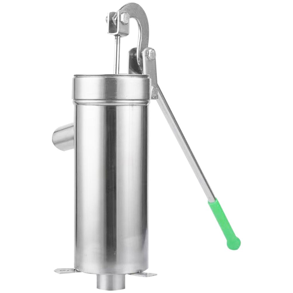 Стальной ручной водяной насос Прочный ручной скважинный насос с всасывающей способностью 8 м Металлический для полива сада и ухода за газоном