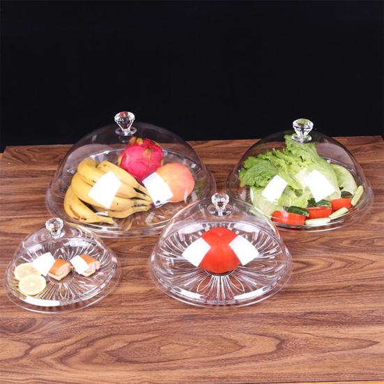 Food Cover Transparent Heat-Resistant PC Food Dessert Protective Cover Dust-proof Guard Home Supplies