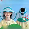 Умная шляпа-вентилятор с голосовым управлением Летняя детская солнцезащитная шляпа от солнца для мальчиков и девочек Сетчатая дышащая шляпа-шаль Солнцезащитная шляпа