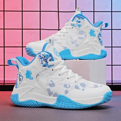 Кроссовки Мальчики Детские Баскетбольные Кроссовки Дышащие Кроссовки Сетка Новые Кроссовки для Бега для Мальчиков Среднего и Старшего Возраста