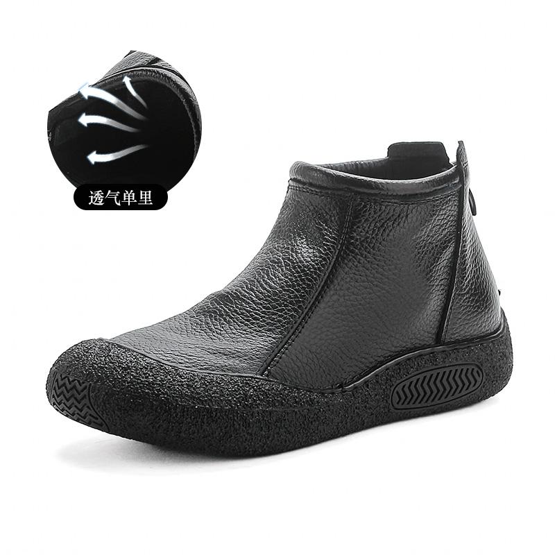 Высококачественные женские ботинки из натуральной кожи женские водонепроницаемые ботинки модные женские ботинки на шнуровке на платформе коричневые ботинки