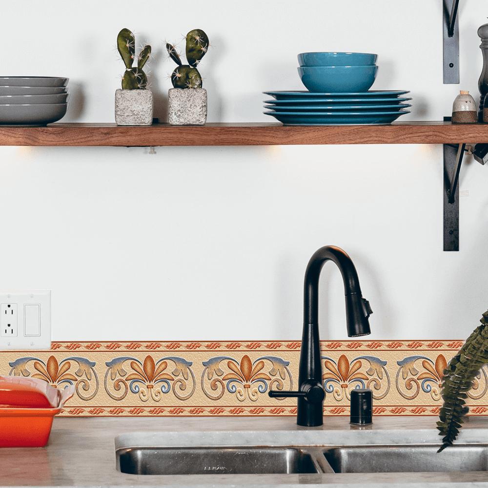 Съемный бордюр для пола, самоклеящиеся наклейки на плитку, пилинг-палка для гостиной, водостойкий настенный декор, линии, наклейки для кухни, ванной комнаты